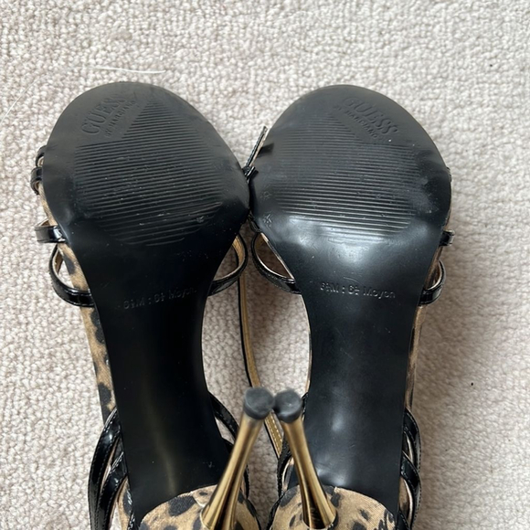 Super sexy Guess high heel sandals size 6.5 Animal print - Picture 7 of 9